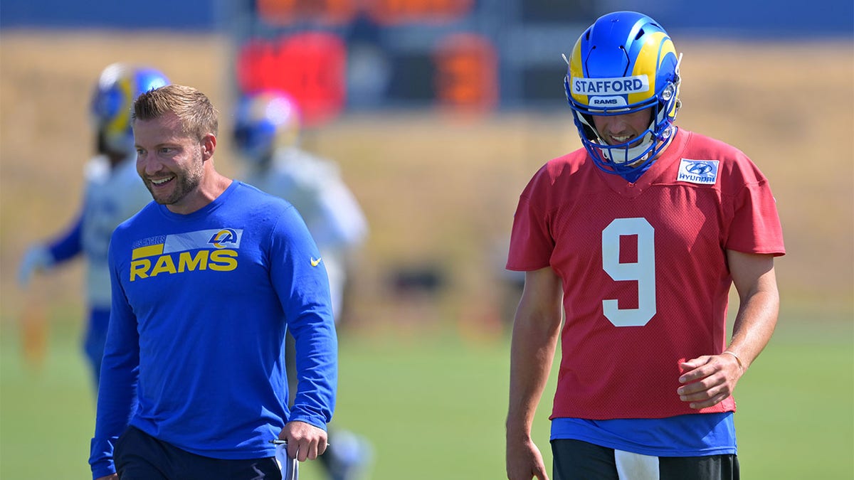 Matthew Stafford and Sean McVay talk