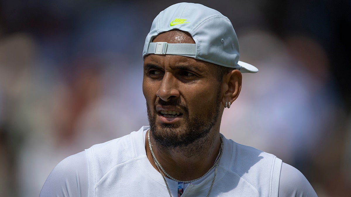 Nick Kyrgios at Wimbledon 2022