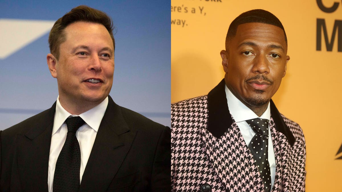Photos of Nick Cannon and Elon Musk