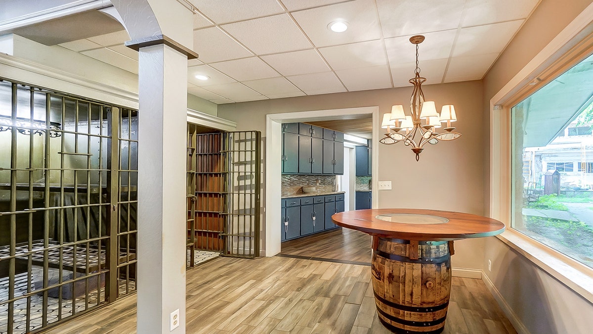 Jail cells in Ohio home.