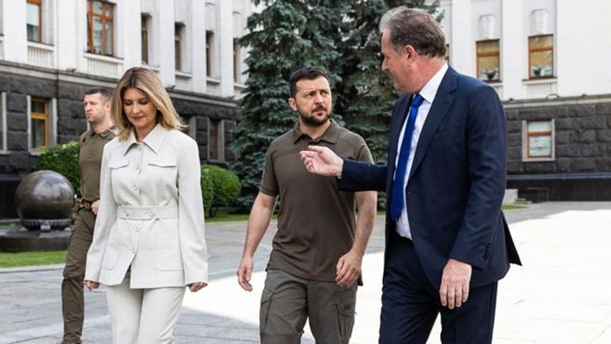 Olena Zelenska, Ukrainian President Zelenskyy and Piers Morgan