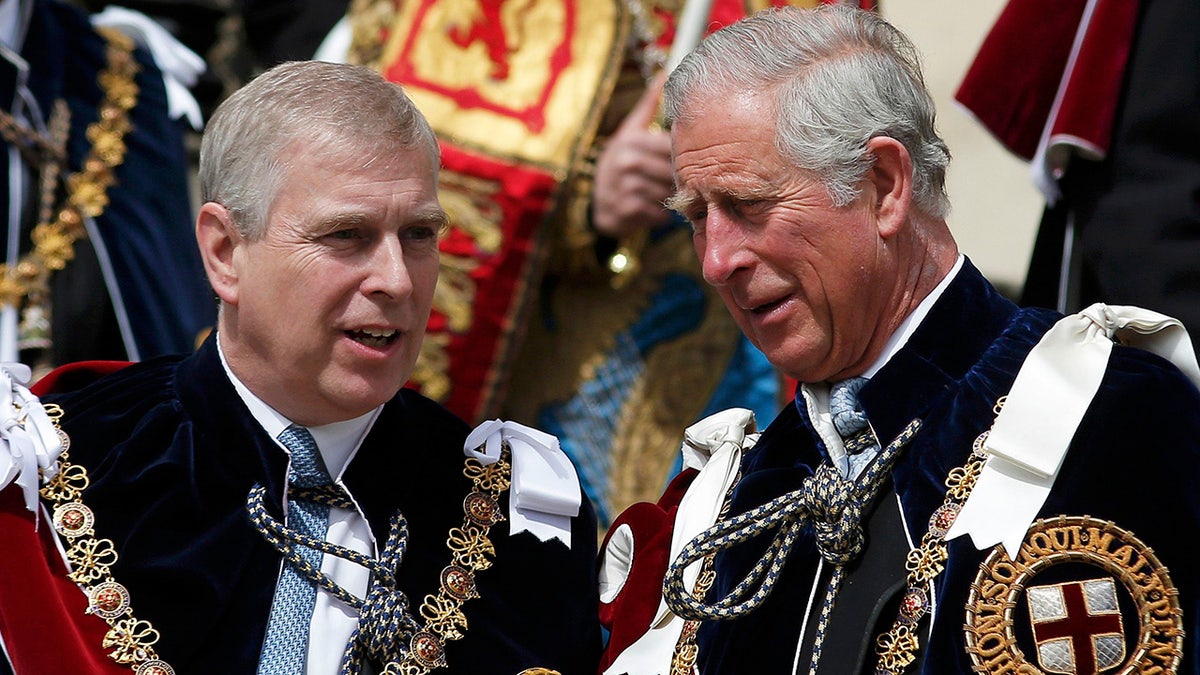 Prince Andrew and Prince Charles