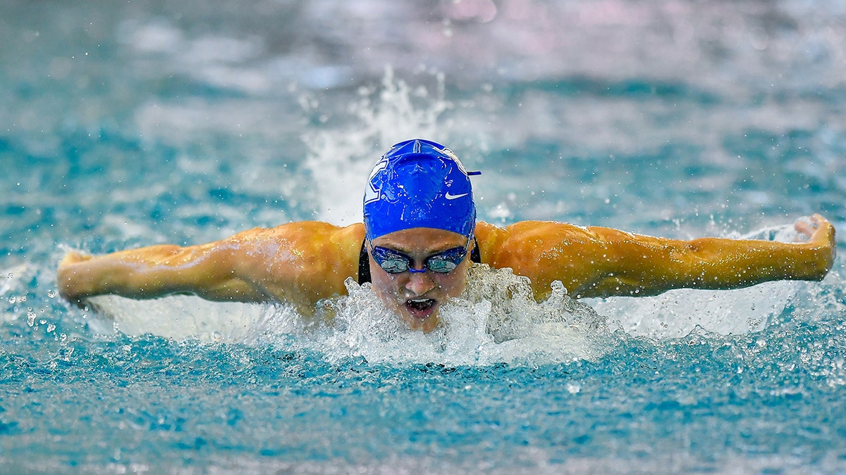 Riley Gaines at the Swimming and Diving Championships