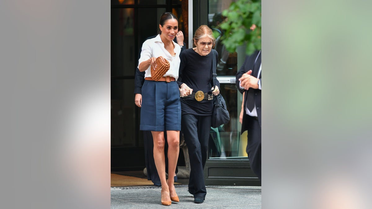 Meghan Markle and Gloria Steinem in NYC