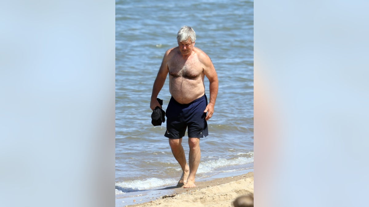 Alec Baldwin soaked up the sun in The Hamptons