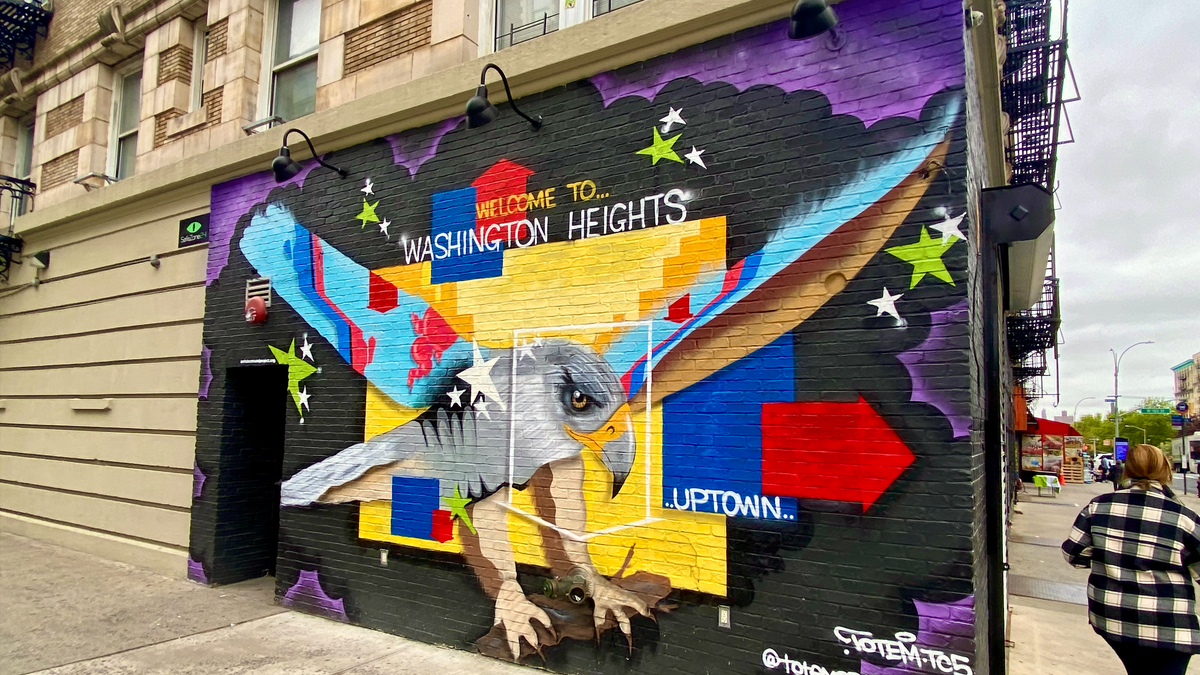 Colorful Washington Heights mural