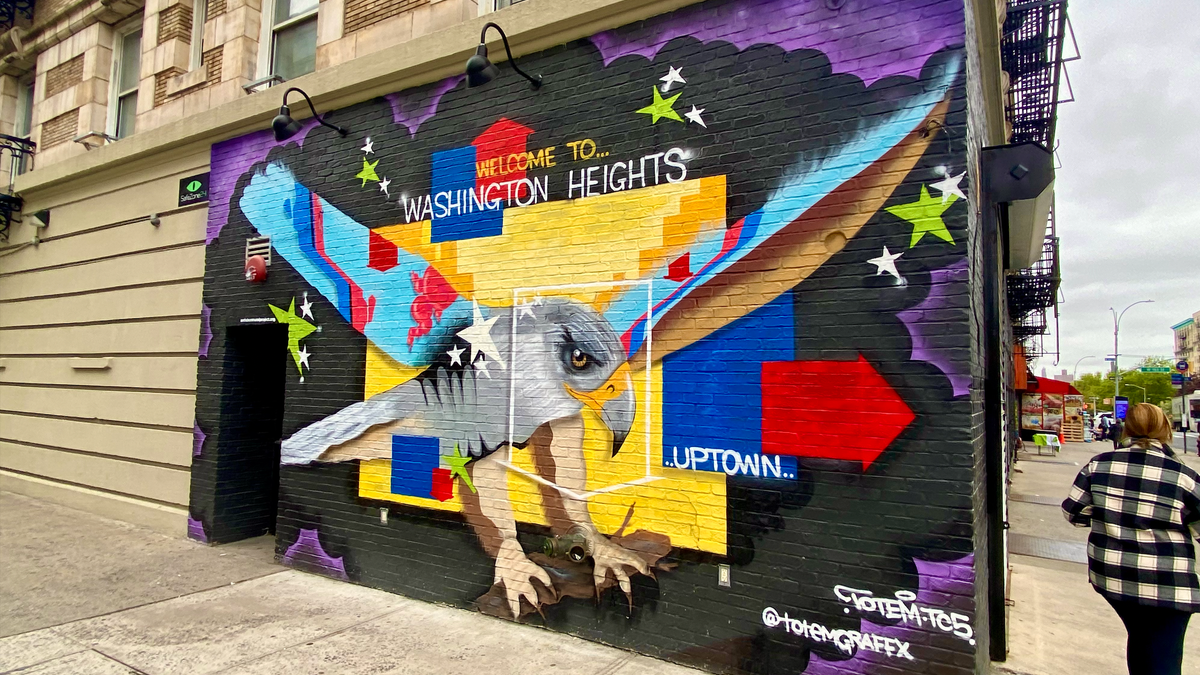 Colorful Washington Heights mural