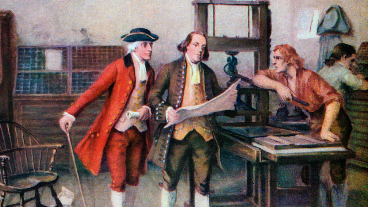 First postmaster Benjamin Franklin