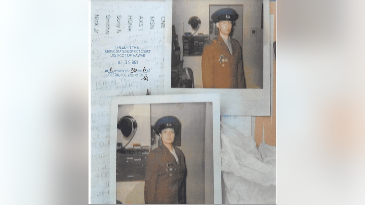 Walter Primrose and Gwynn Morrison appear in KGB uniforms in old photos