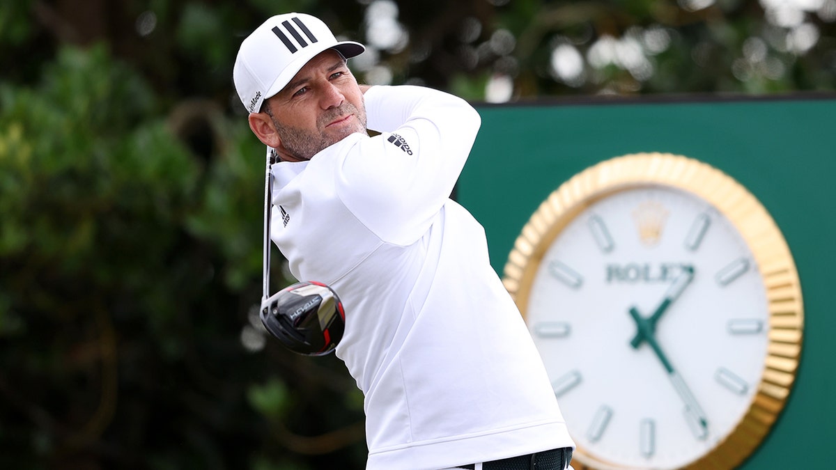 Sergio Garcia in St. Andrews, Scotland