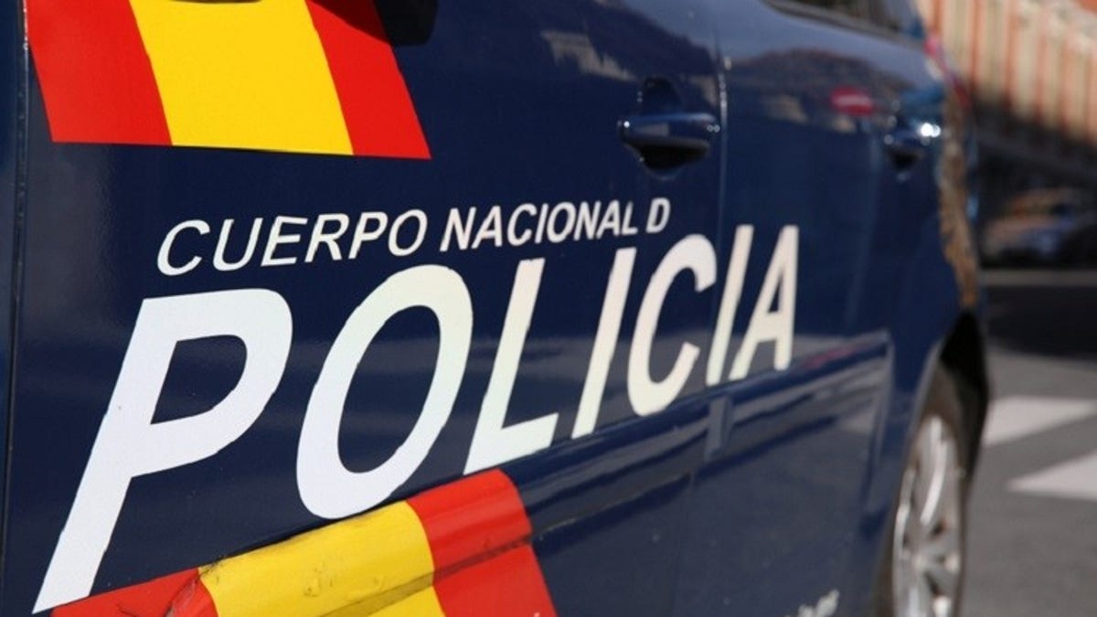 Spanish police car door