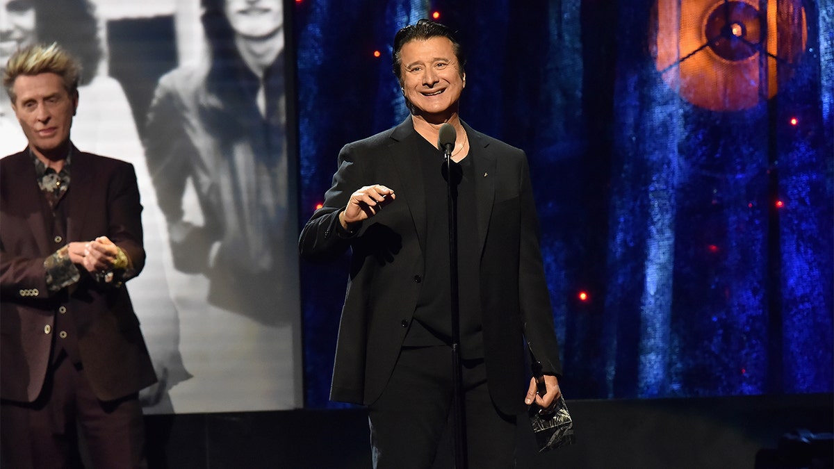 Steve Perry on stage