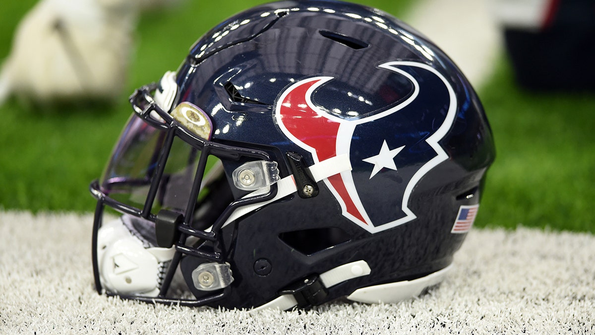 A Houston Texans helmet