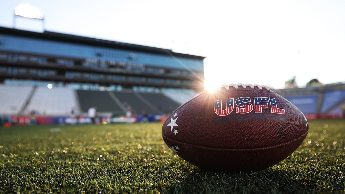 A USFL football