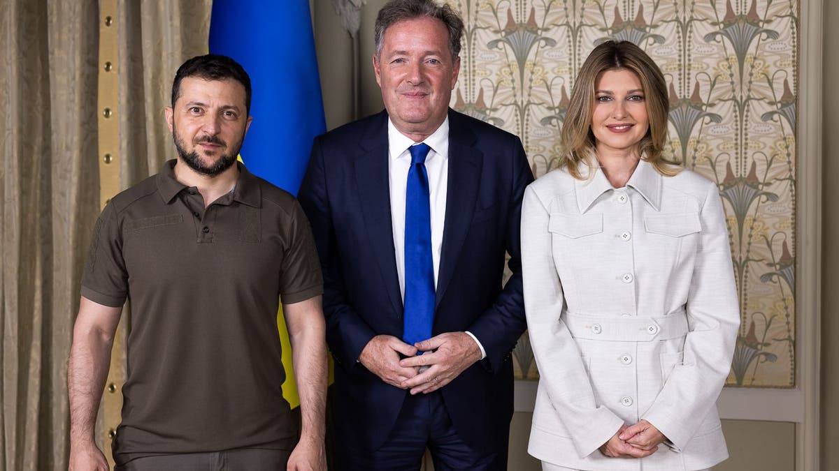 The Zelenskyys and Piers Morgan