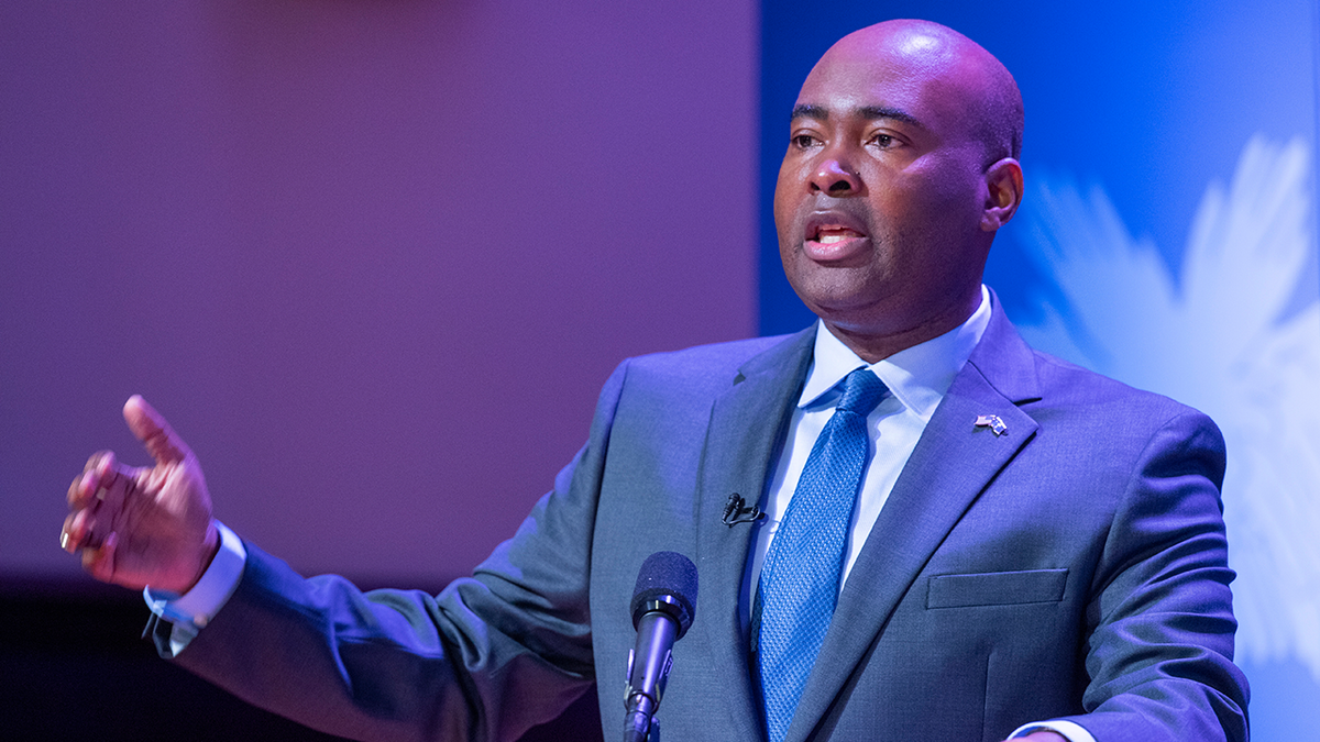 DNC chair Jaime Harrison said people have Biden's back because he has "always had our back."