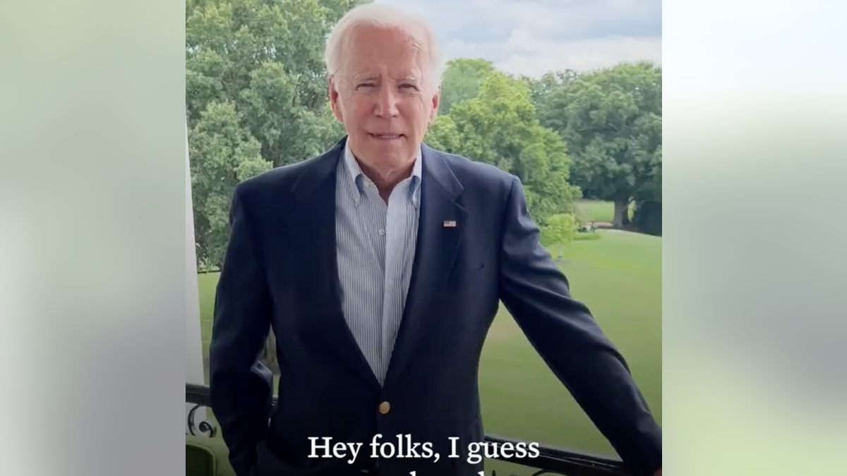 President Biden in video