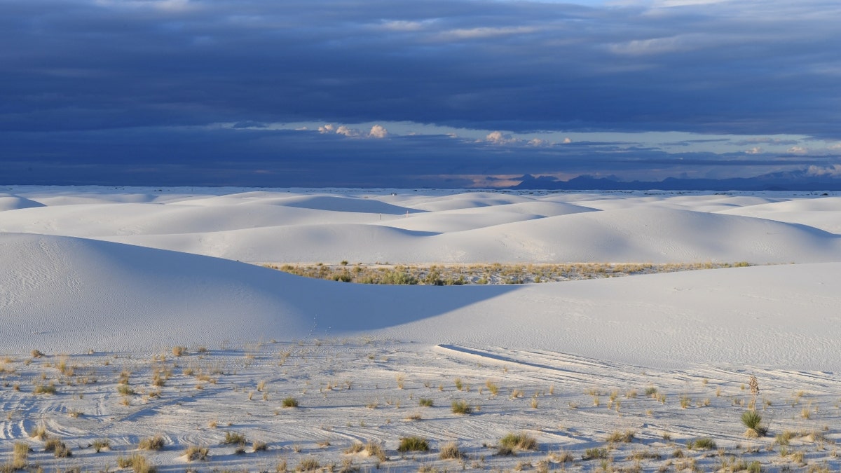 White sand dunes