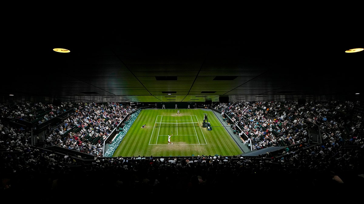 A view of a Wimbledon match