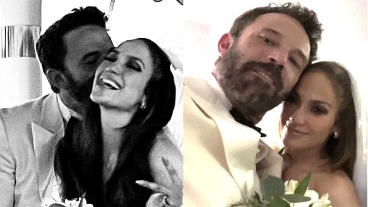 Jennifer Lopez "was stunning" and wore a white gown to marry Ben Affleck