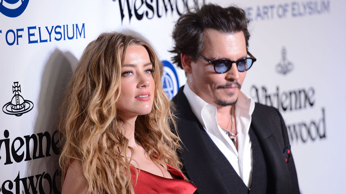 Amber Heard and Johnny Depp on the red carpet
