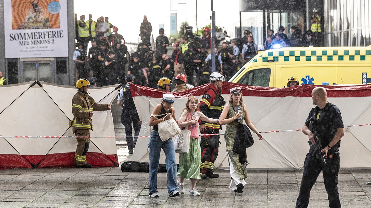 Copenhagen crowds flee mall shooting