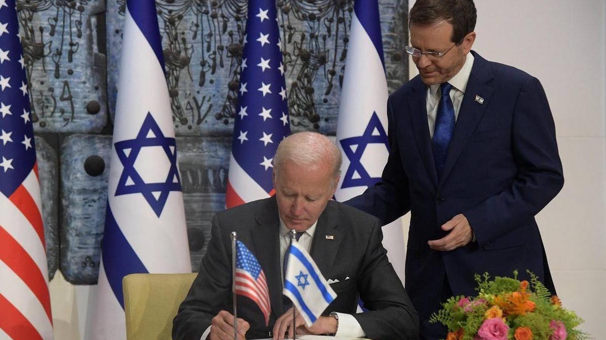 joe biden isaac herzog israel president