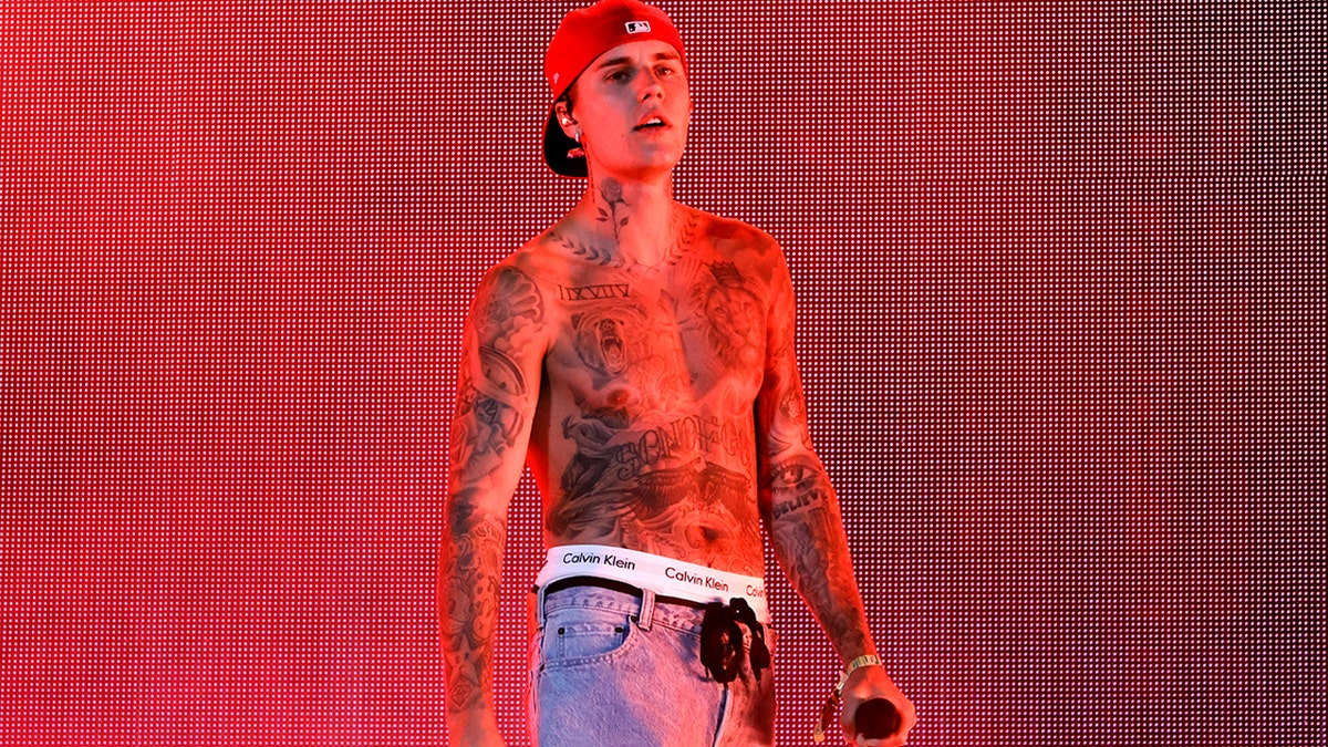 Justin Bieber performs at Coachella