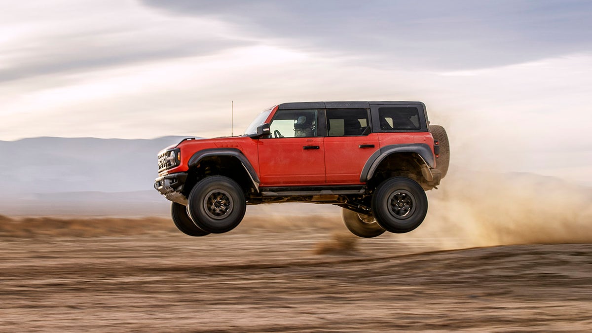 Ford Bronco jumping