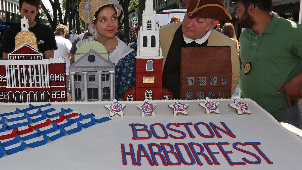 4th of July Boston cake