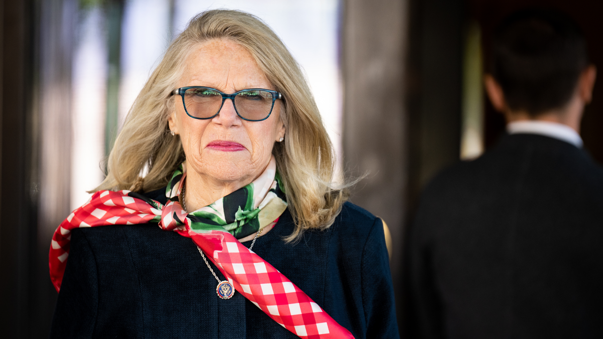 Rep. Carol Miller, R-W.Va., leaves the House Republican Conference caucus meeting at the Capitol Hill Club in Washington on Wednesday, April 27, 2022. 