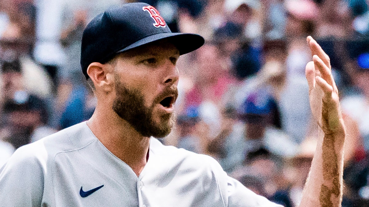 Why was Chris Sale yelling at the umpire? Controversial call leads to fiery  exchange from Red Sox pitcher