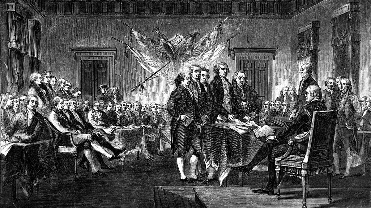 Founding Fathers approve Declaration of Independence