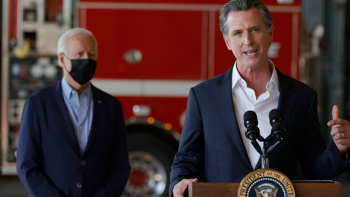 Gov. Gavin Newsom and President Joe Biden