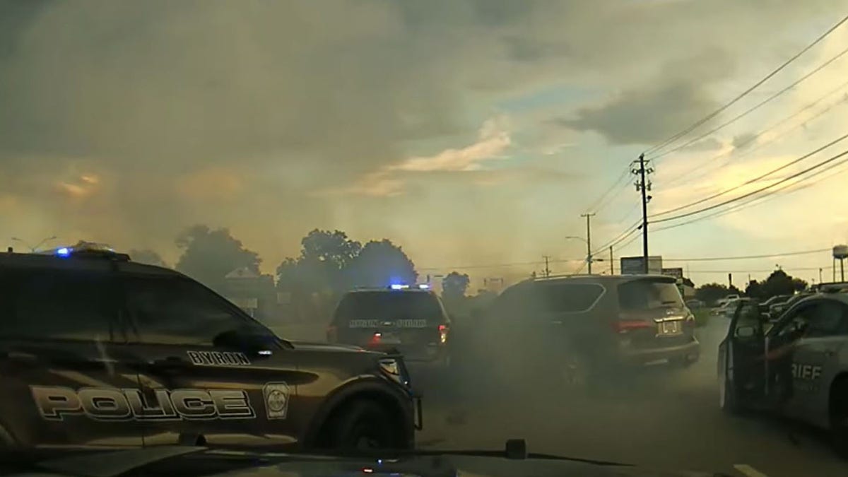 Georgia driver speeding away from police
