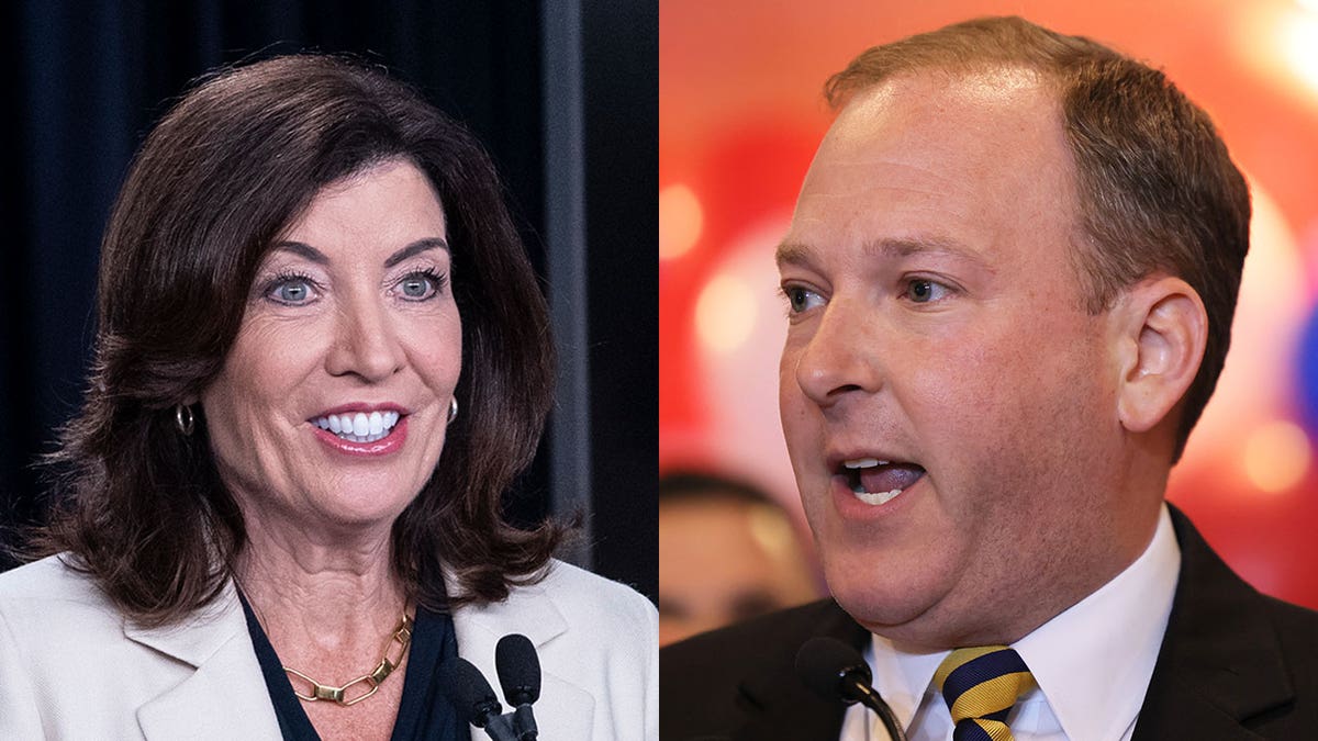 Kathy Hochul and Lee Zeldin