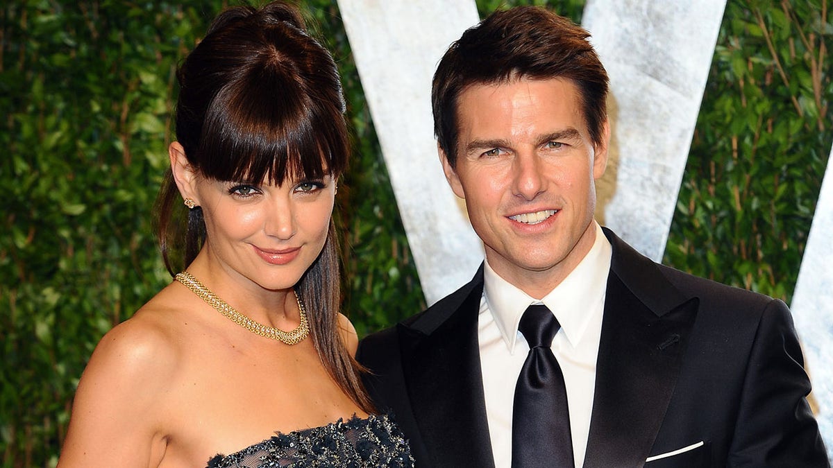 Exes Katie Holmes and Tom Cruise at an Oscar party in 2012