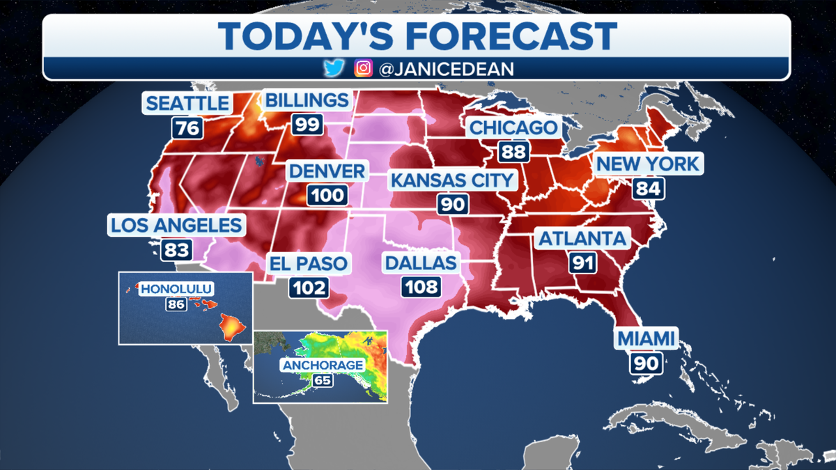 Weather forecast for July 18