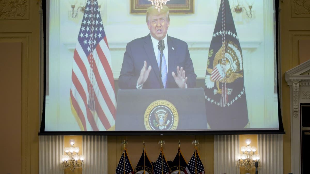 Trump speaks on video during J6 hearing