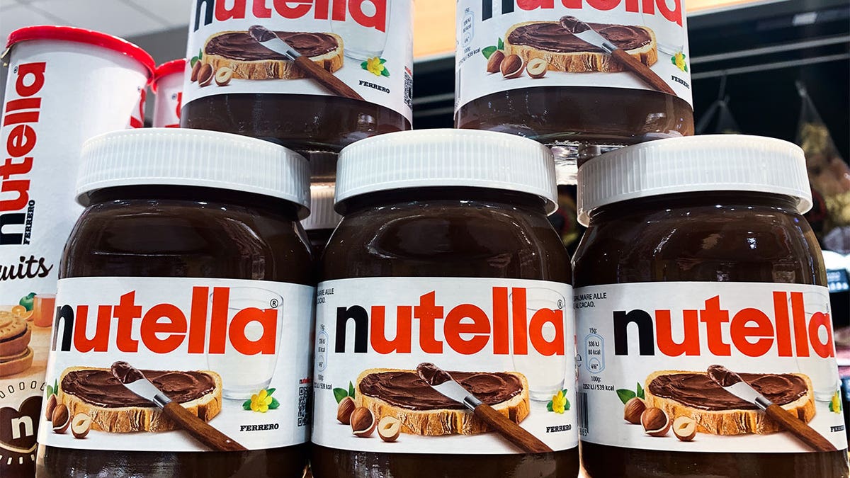 Jars of Nutella