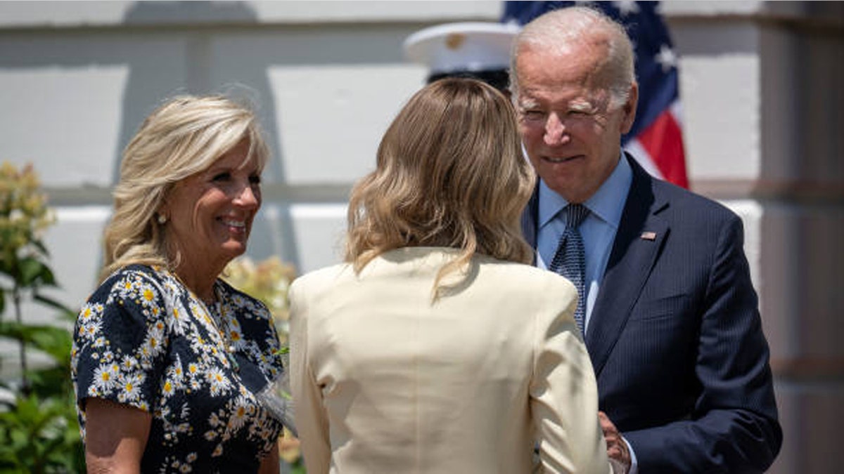 Jill and Joe Biden meet Olena Zelenkski