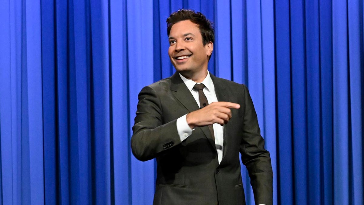 Jimmy Fallon doing his monologue