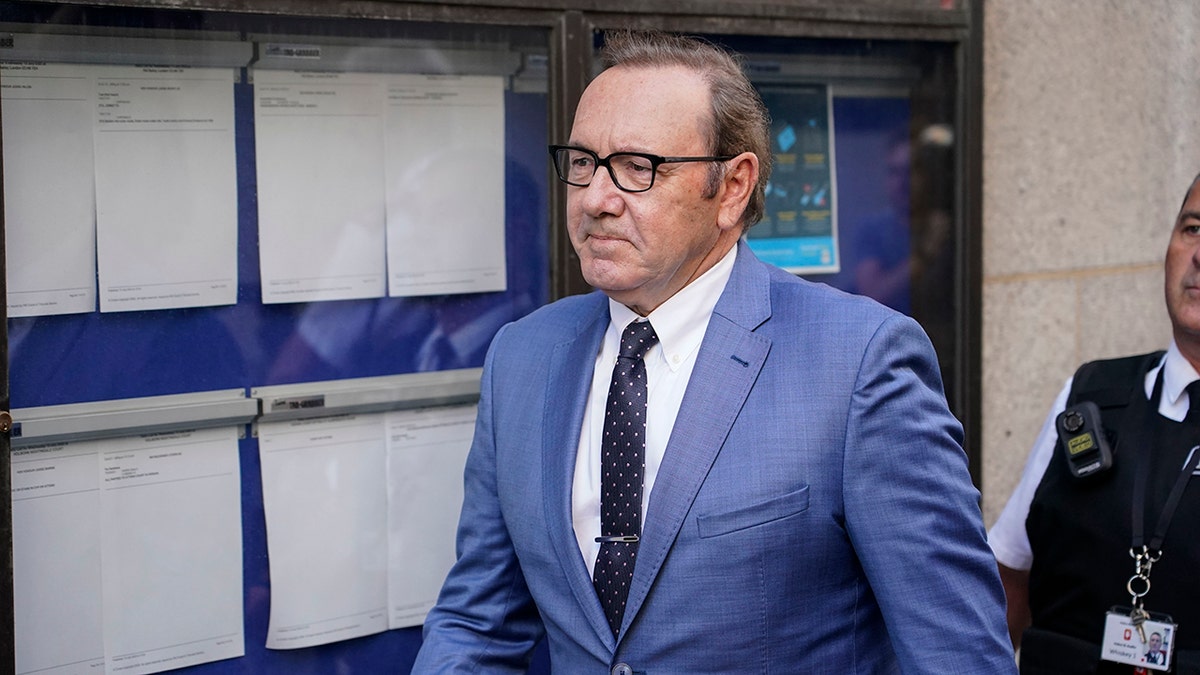 Kevin Spacey arrives in court