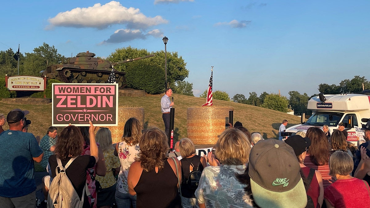 Lee's Zeldin speaking before the attempted attack