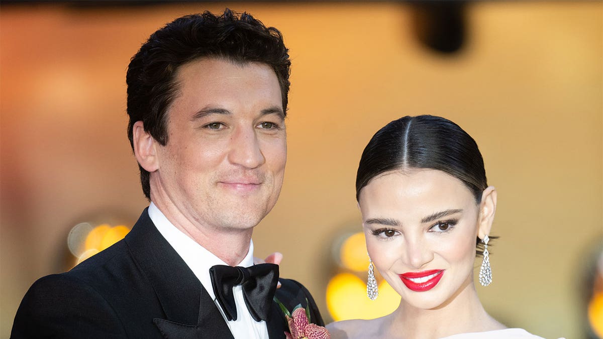 Miles Teller and Keleigh Sperry on the red carpet