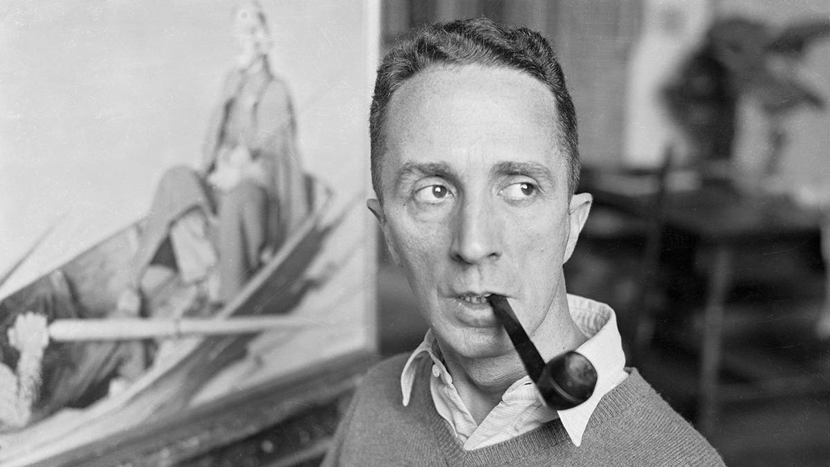 Black and white photo of Norman Rockwell
