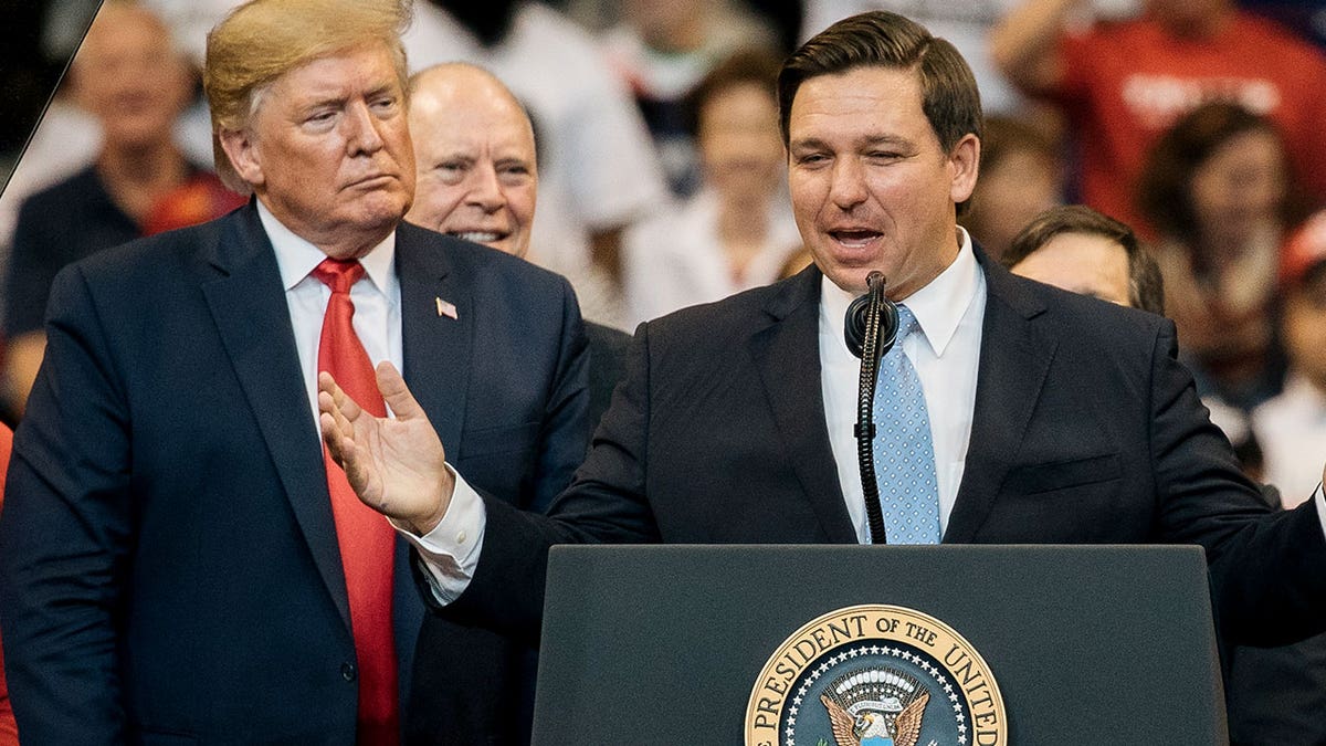 Ron DeSantis with President Donald Trump