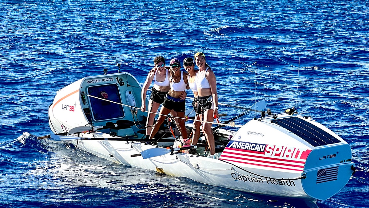 All women rowing team breaks world record in race across Pacific