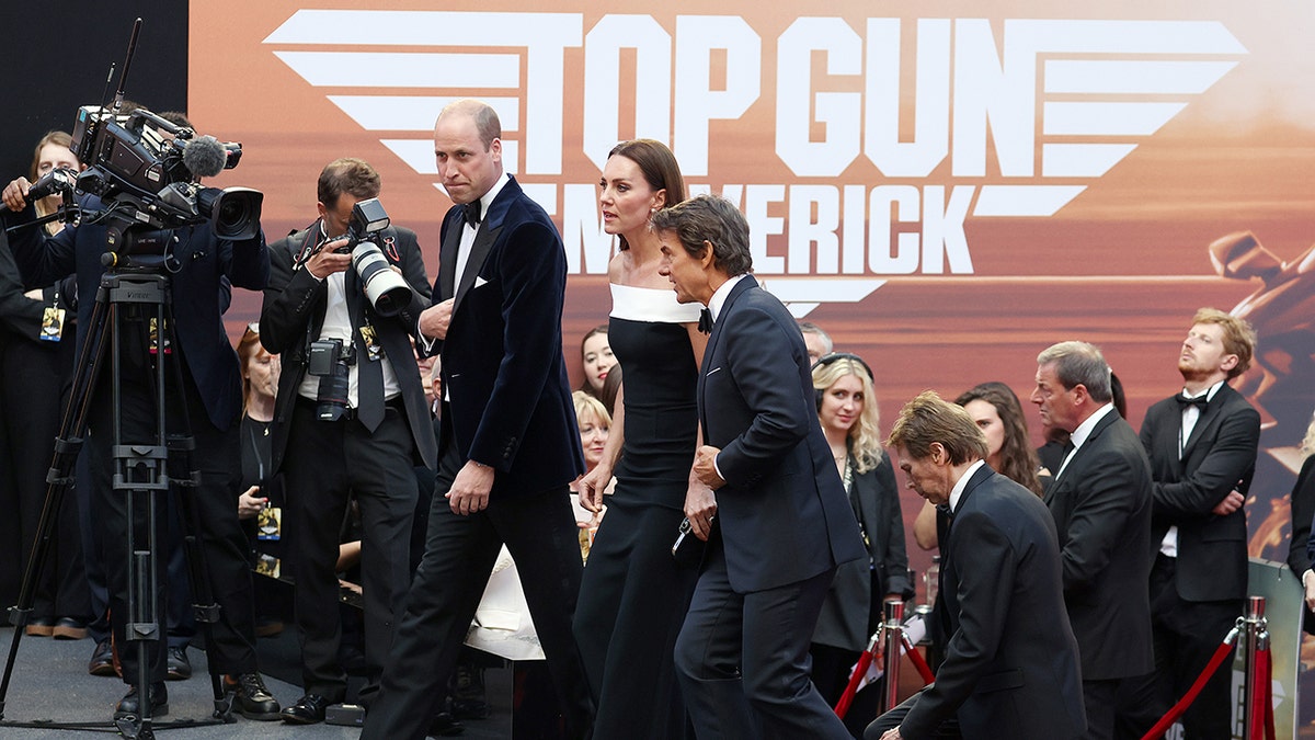 Tom Cruise with William and Kate