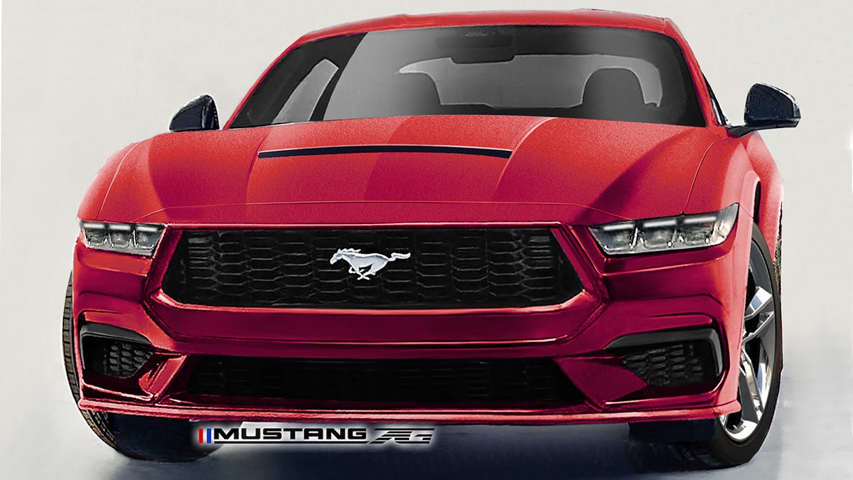 Ford mustang 7g red